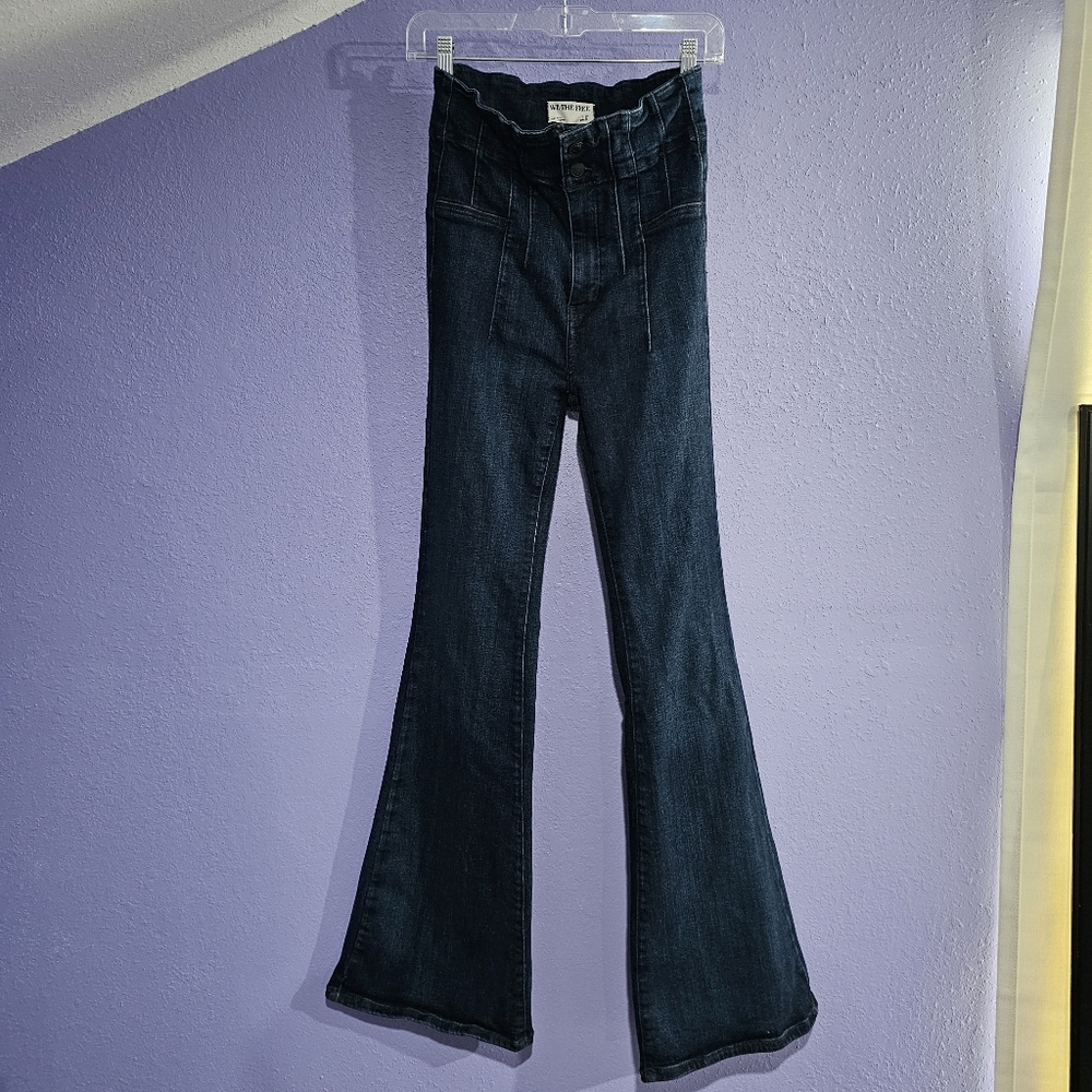 Free People We The Free High Rise Denim Flare Jeans